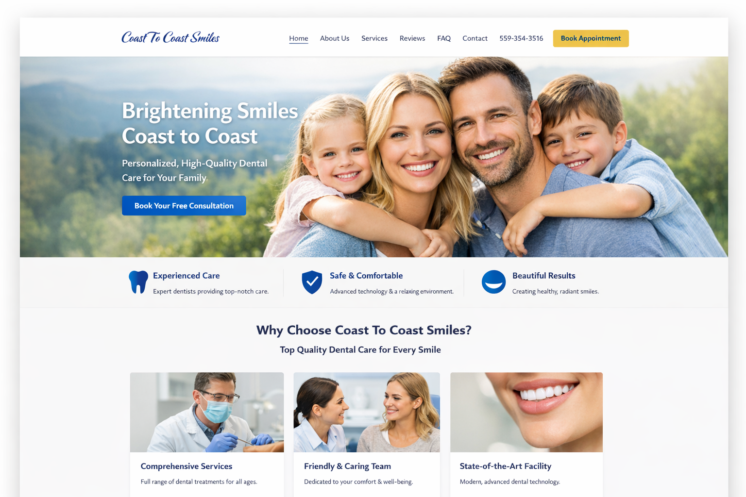 Bright, clean smile illustration